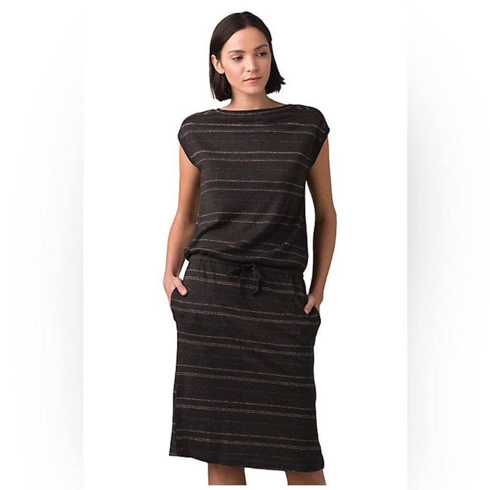 Prana Cozy up red Caris dress SMALL